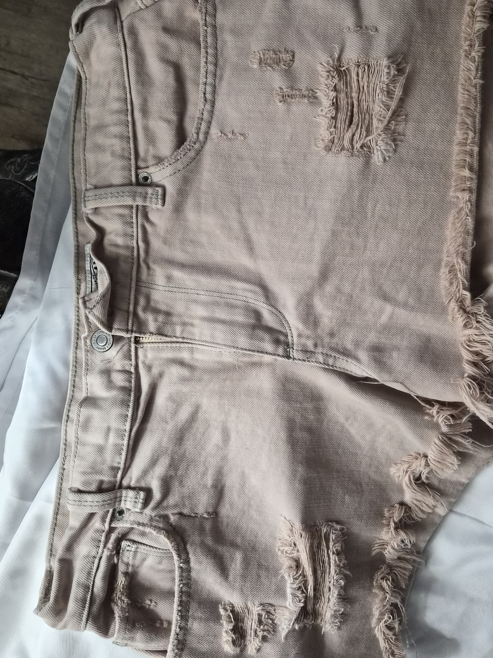 Lucky Brand Soft Blush Denim Cutoff Shorts